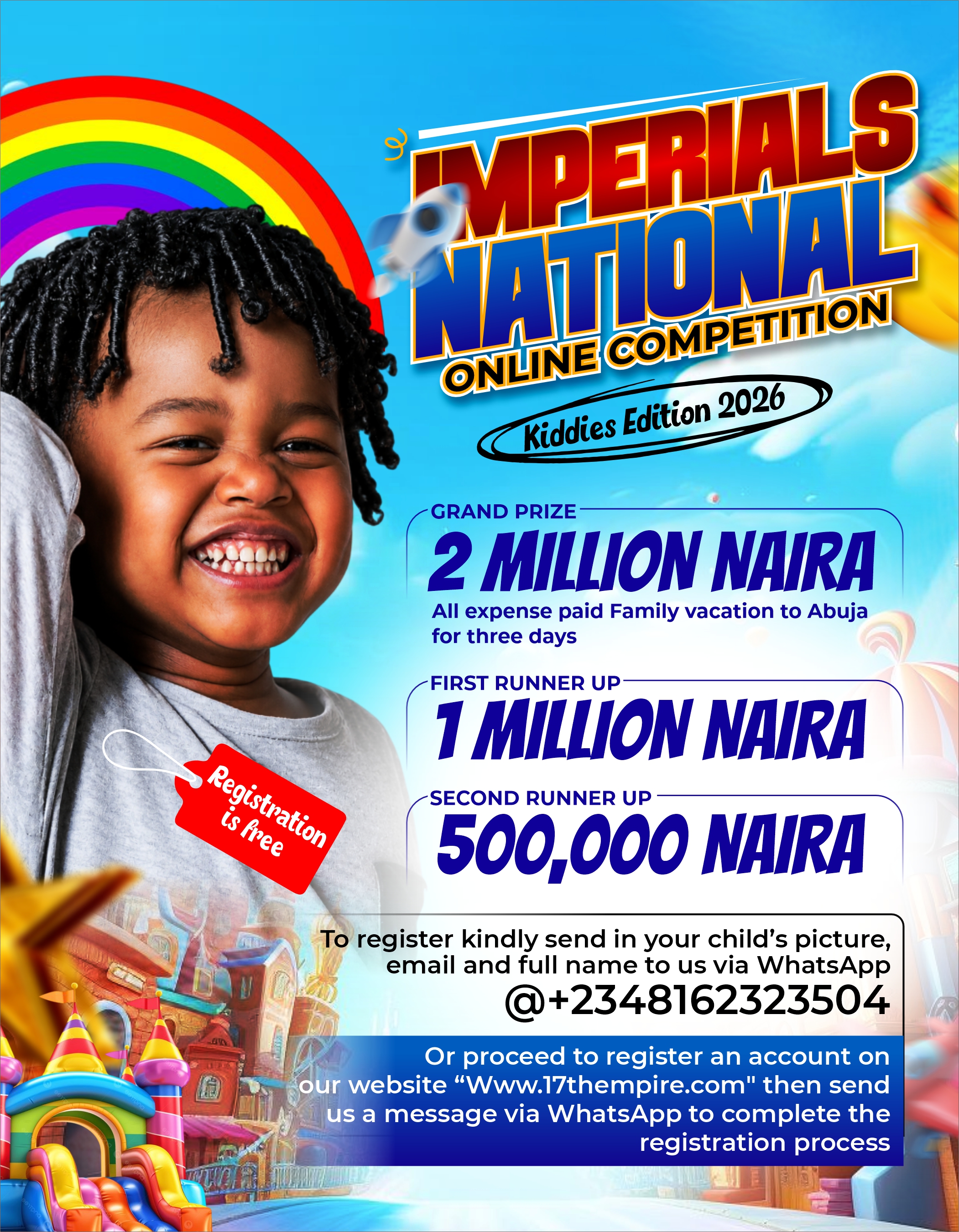 Imperials National Online Competition 2026 Kiddies Edition